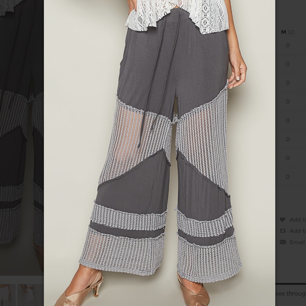 POL “ Vero Beach 6 “ POL Flowy Wide Leg Rayon Palazzo Pants SR29